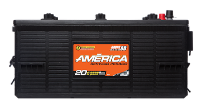 Acumulador Automotriz América AM-8D-1125 AR 12V 1125 CCA Servicio Pesado.